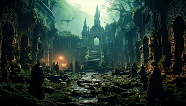 miskatonic ruins inside the school grounds